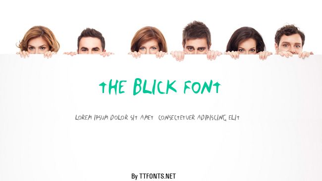 The Blick Font example